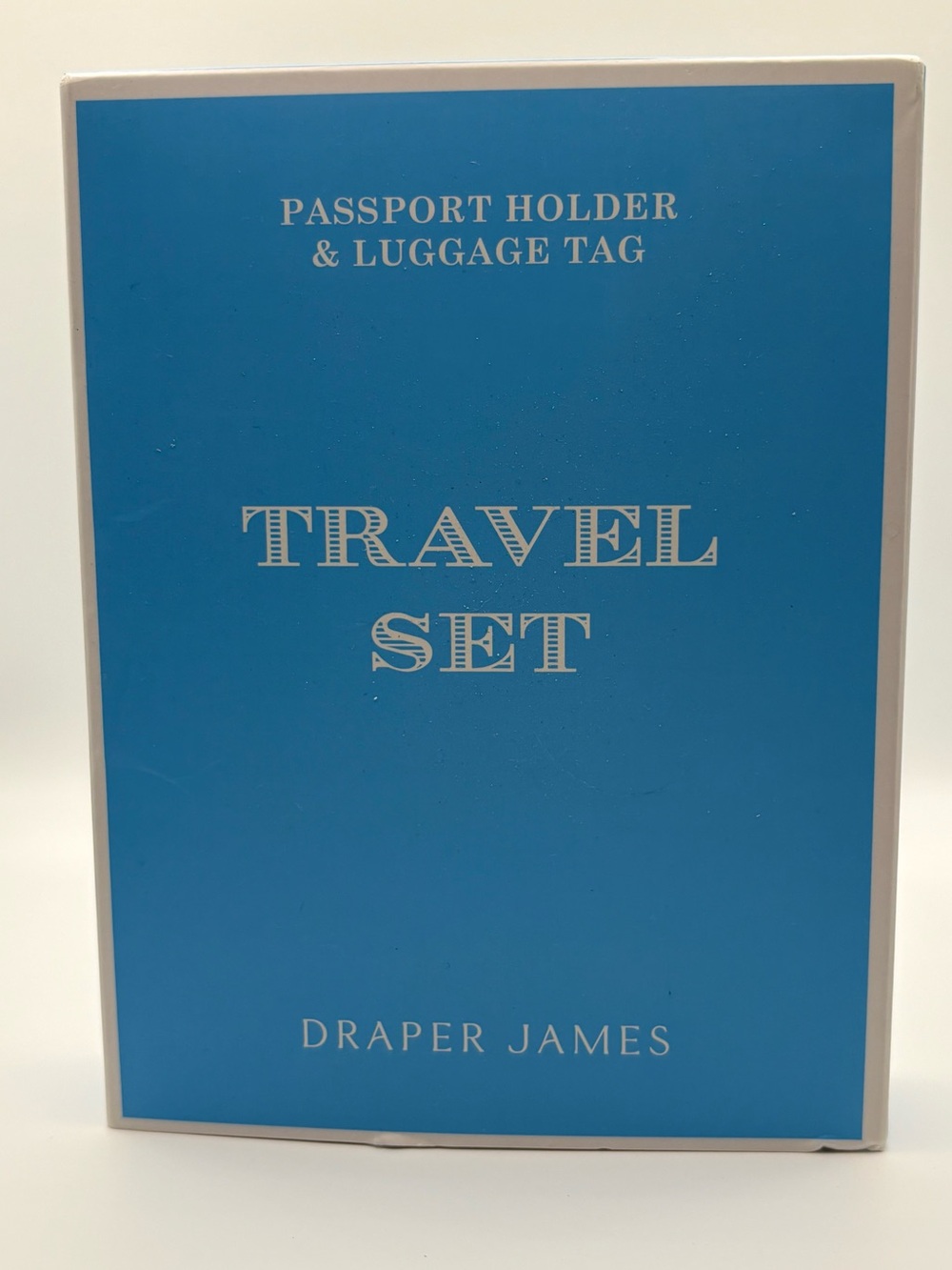 Draper James Blue Travel Set - Passport Holder & Luggage tags NIB Magnolia Print